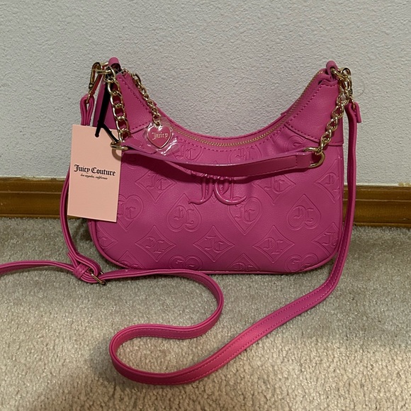 Rare NWT Juicy Couture Good Times Shoulder Bag Juicy Pink - Picture 5 of 15